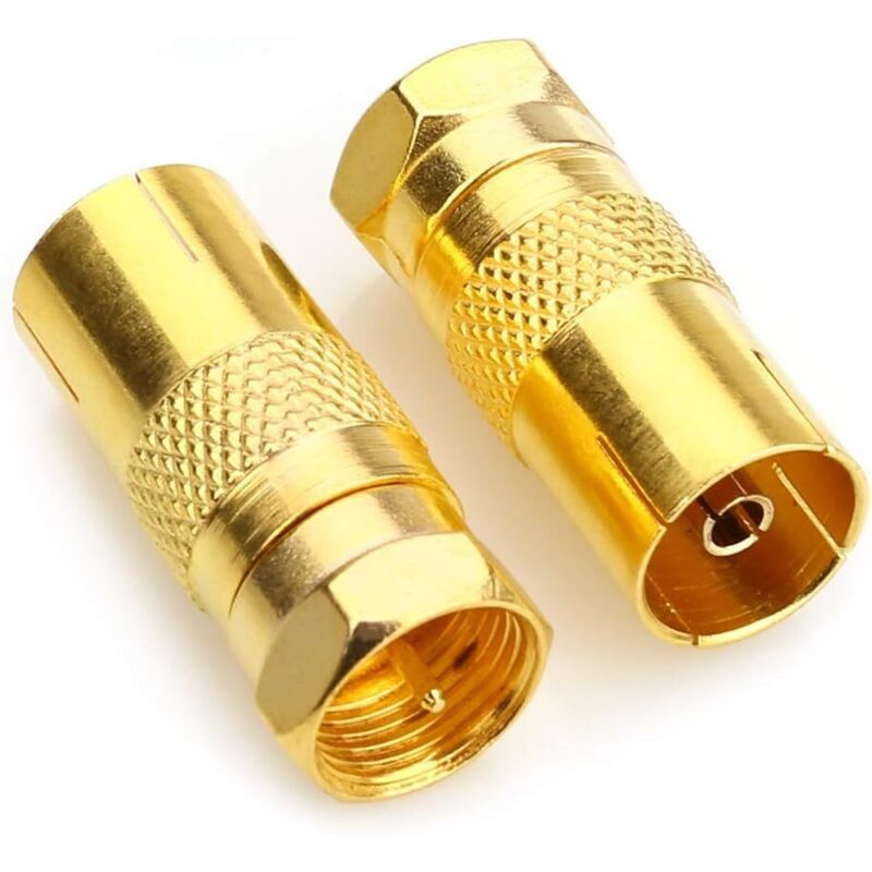 Koaxialadapter Von Männlich Auf Weiblich F, Steckverbinder Für Tv-koaxialkabel-antenne, Satellitengestützter F-typ-adapter, Schraubsteckverbinder F, Adapter Vom Netzstecker Auf Rf-koaxialantenne