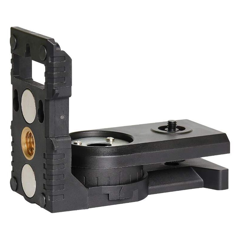 Laser-level-adapter – Einstellbare Magnetische Halterung Mit 180° Schwenkbereich – Außengewinde 1/4"-20 Und Innengewinde 1/4"-20, 5/8"-11 – Tragfähigkeit 3,5 Kg