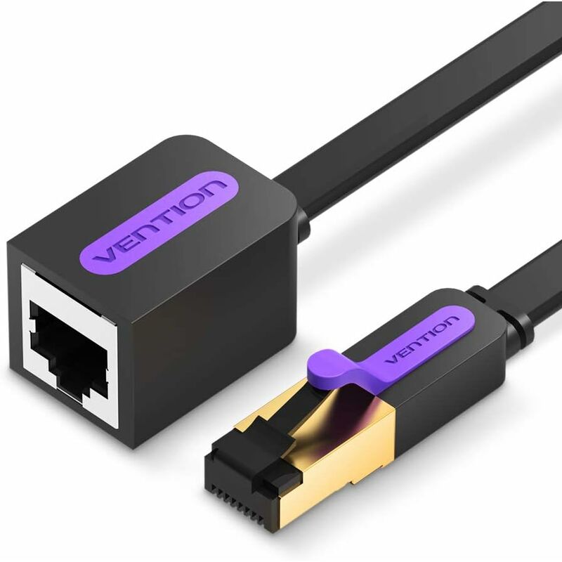 3m Cat7 Ethernet-verlängerungskabel Rj45, Hochgeschwindigkeits-ethernet-verlängerungskabel - 10gbps, Rj45-netzwerkkabel Von Stecker Auf Buchse, Cat7 Geschirmte Lan-rj45-kabel, Kompatibel Mit Cat6/cat5