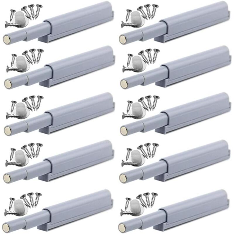 Magnetverschluss Mit Push-to-open-funktion Für Möbel – 10er Pack – Kunststoff Pom Und Neodym – Schubkraft 4 Cm – Einfache Installation