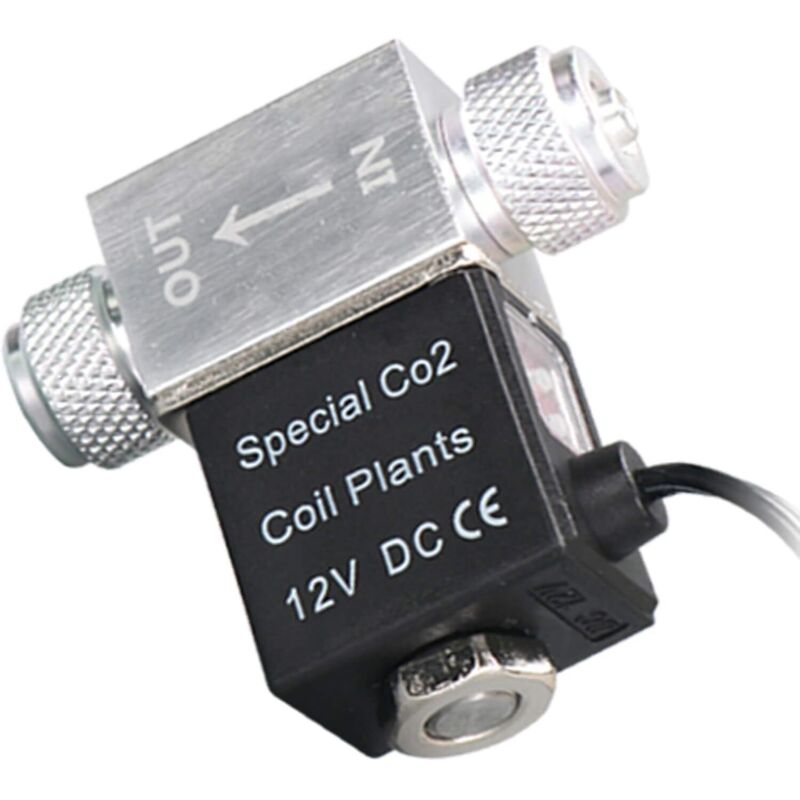 Co2-regler-magnetventil Für Aquarien. 12v Dc Ausgang. Anschluss An 4-6 Mm Schläuche Oder Einen Blasenzähler. Zweikopf-version, Leise Und Mit Niedriger Betriebstemperatur.