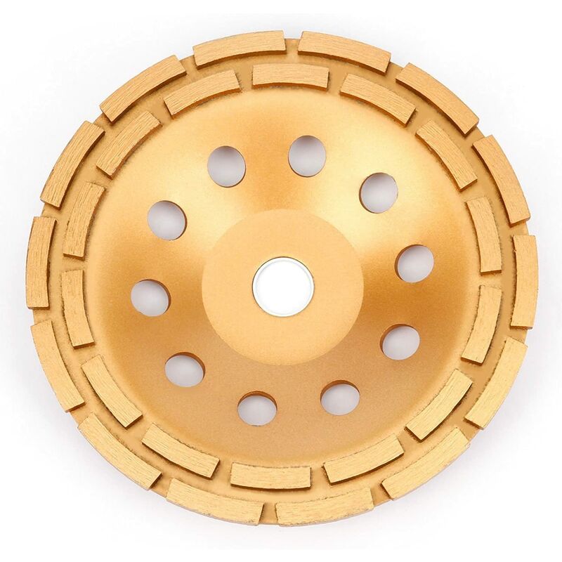 Diamant-schleiftopf 230 X 22,2 Mm - Turbo-diamant-topf Für Beton, Granit, Stein, Marmor, Naturstein, Mauerwerk, Ziegel, Putz, Beton Und Polierten Beton