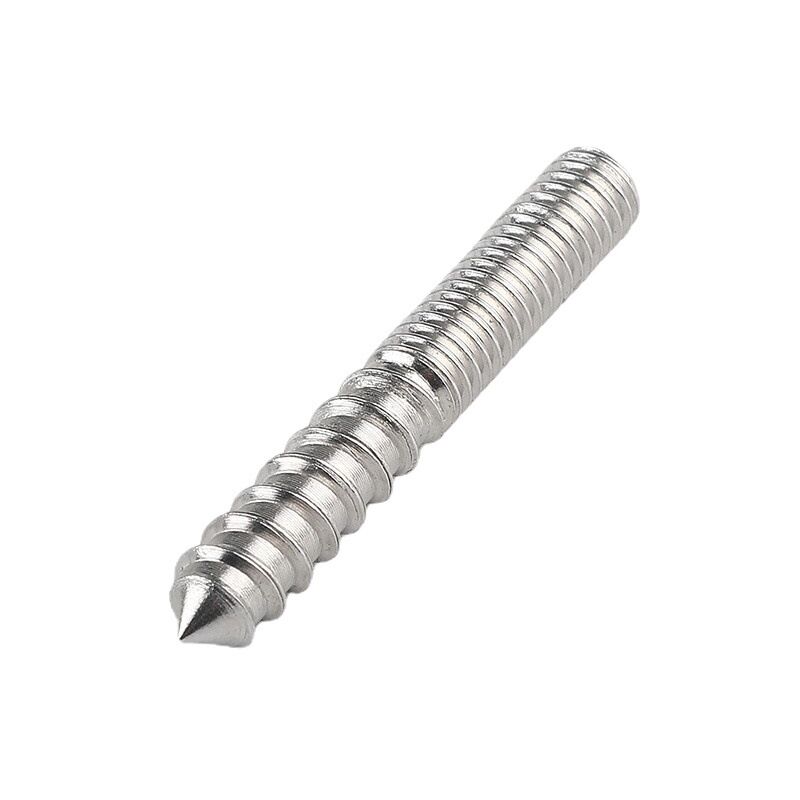 M6 Sechskantschraube Länge 2-3/8" (60mm) Doppelkopf Selbstschneidende Schrauben 6mm Holz Möbelverbindung Beine 8 Stück (m660)