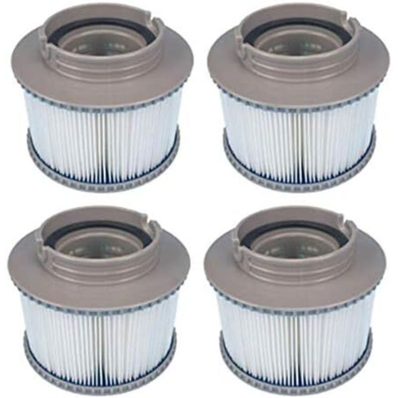Set Von 4 Ersatzfiltern Für Mspa Fd2089 Kartuschenpumpen, Kompatibel Mit Allen Derzeit Erhältlichen Mspa Whirlpools.