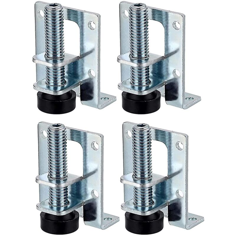 4 Stück Verstellbare Möbelfüße, Robuste Nivellierfüße, Nivellierfüße Für Möbel, Verstellbare Füße Für Möbel, Möbelfuß, Für Tische, Regale, Schränke, Werkbank
