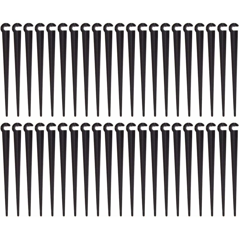 Stützstäbe Für Bewässerungsschläuche, Schlauchhalter Aus Kunststoff Für Tropfbewässerung, Gartenwerkzeug, 100er-pack