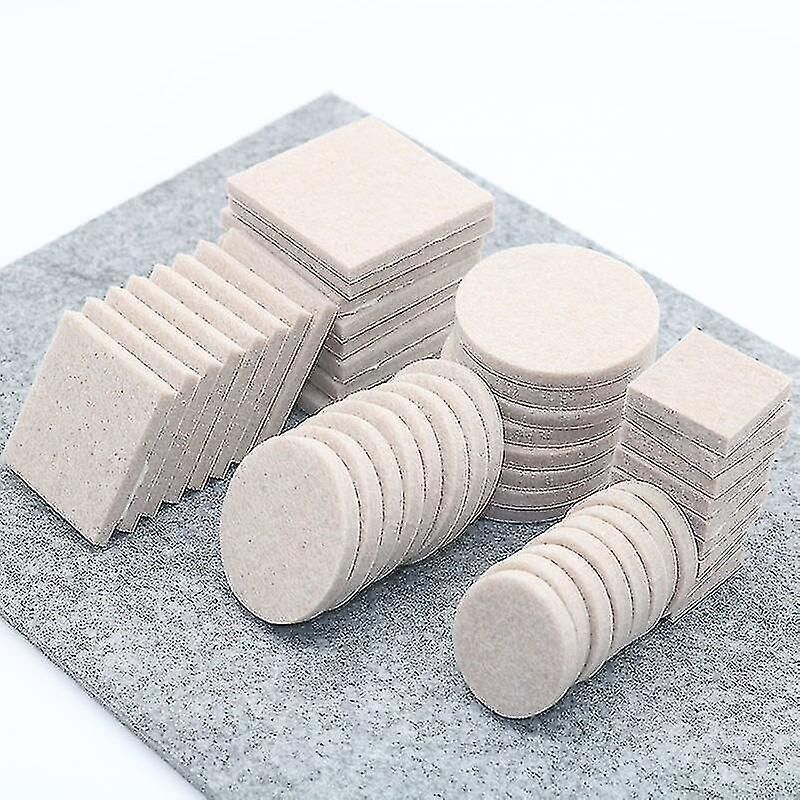 Selbstklebende Filzgleiter, 50 Stück Bodenschutz-filzgleiter À 30 Mm, Rutschfeste Klebefilze, Runde Möbelfilzgleiter