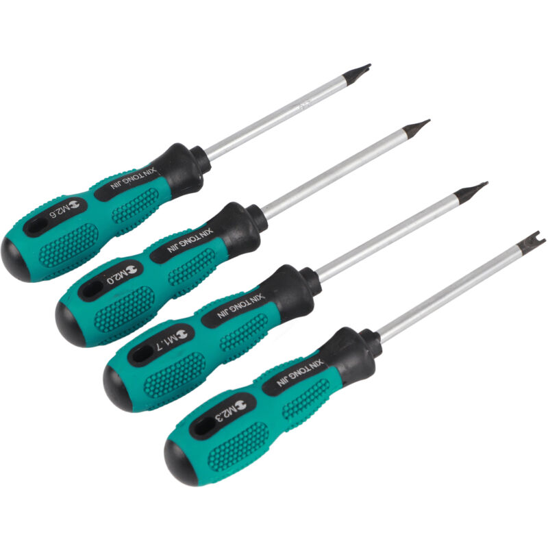 Magnetischer U-förmiger Gabelschraubendreher Aus Crv, Multifunktionales Handwerkzeug, 4-teiliges Schraubendreherset A