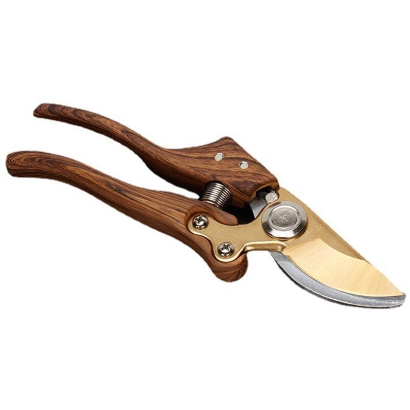 Gartenschere, Aus Sk5-stahl Gefertigte Gartenschere, Arbeitssparende Gartenschere Zum Beschneiden Dicker Äste Und Bambus (holzmuster) 21,5 Cm