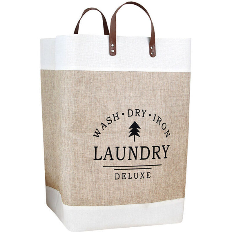 Faltbarer Wäschekorb, Wäschekörbe Für Schlafzimmer, Aufbewahrungsorganizer, Dekorative Wäschekörbe, Wasserdicht, Mit Griff, Für Bad Und Zuhause, 35x56 Cm, Ein Stück