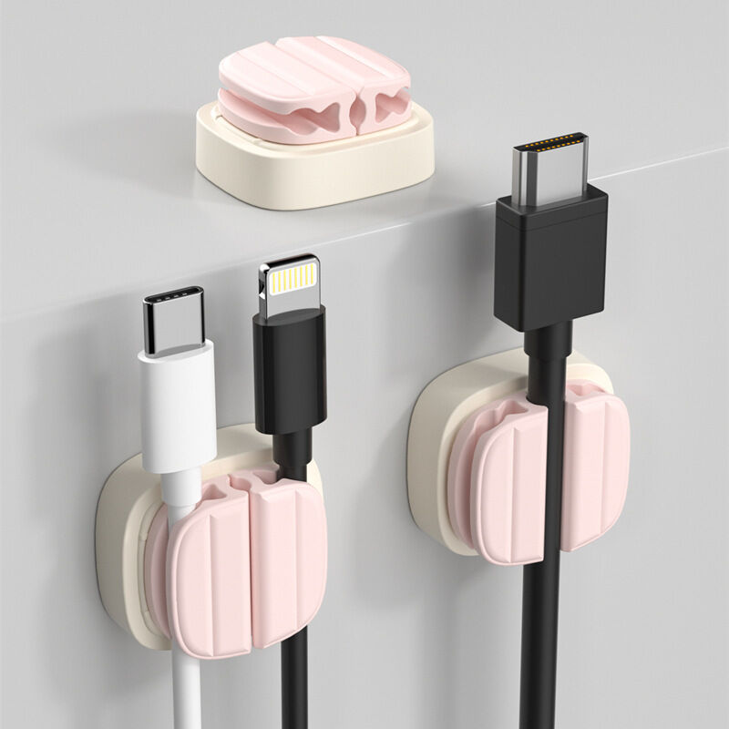 3-in-1-kabelclip, Verstellbarer Schreibtisch-kabelorganisator – [3er-set] Selbstklebende Federkabelclips, Kabelmanagement Für Hdmi-, Usb- Und Ladekabel Usw. – (8 Mm)