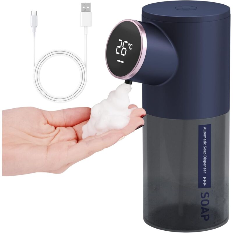 Automatischer Seifenspender, 320 Ml Schaumseifenspender Mit Usb-nachfüllung, Berührungsloser Seifenspender Mit Infrarotsensor, Geeignet Für Küche Und Bad