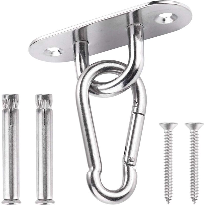 Deckenhaken, Tragfähigkeit 450 Kg, Schwerlast-wandhaken Aus Edelstahl 304, Aufhängeset Für Hängematte, Boxsack, Yoga