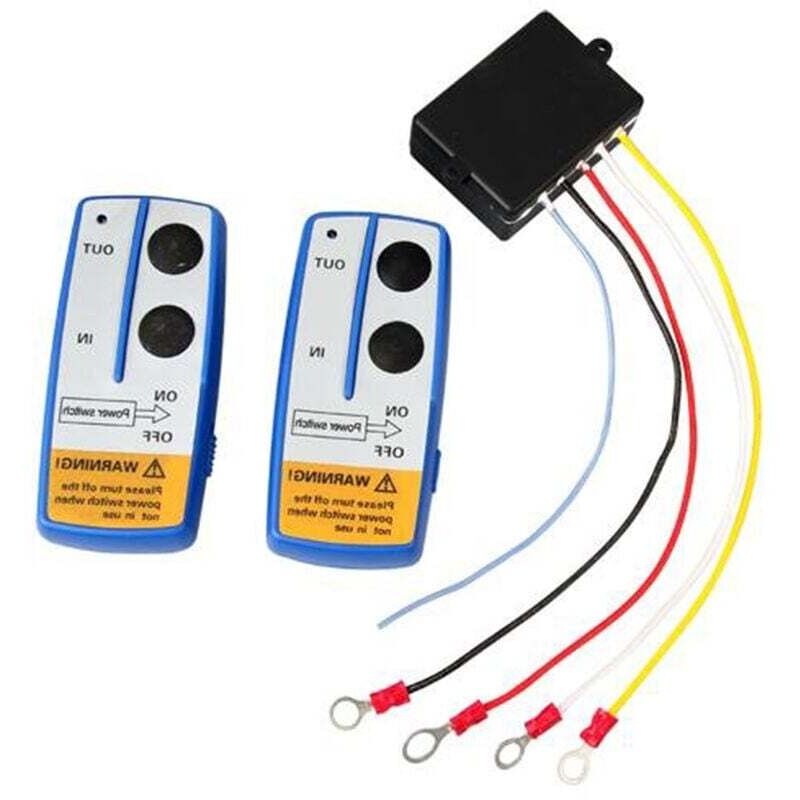 2pcs Funkfernbedienung Für 12v Seilwinde, Robust, Reichweite 78''/20m, Mit Leuchtanzeige Für Jeep Atv Suv