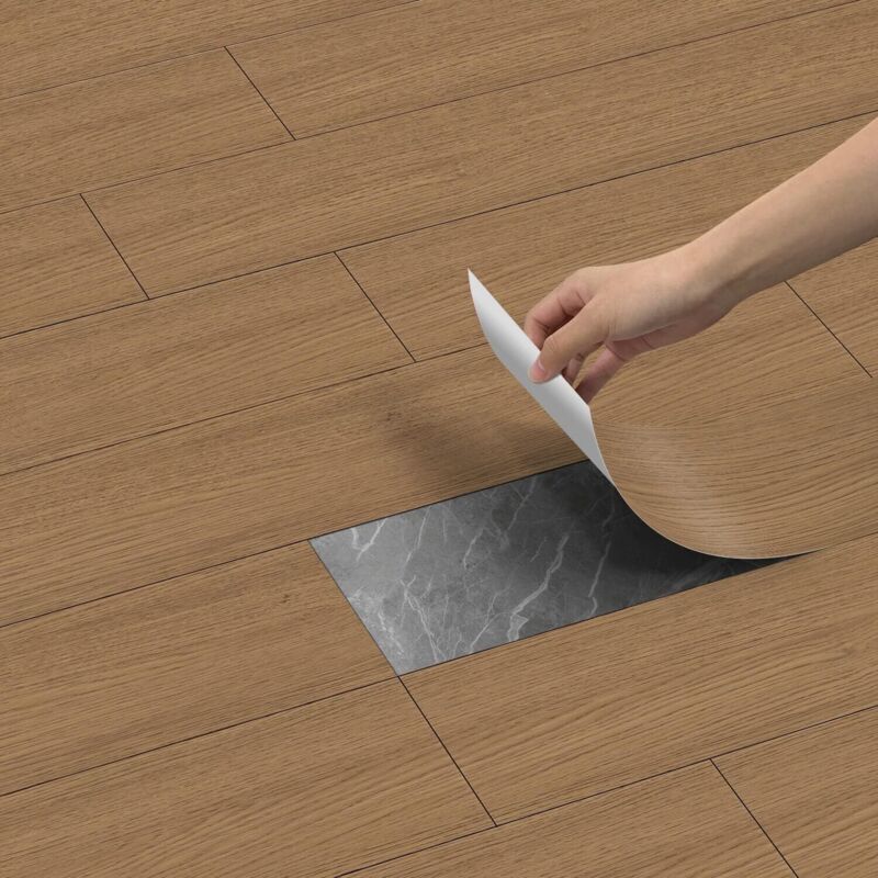 Selbstklebende Pvc-fliese In Holzoptik – Maße 20 Cm X 300 Cm – Wasserfest Und Verschleißfest – Für Badezimmer Und Küchen