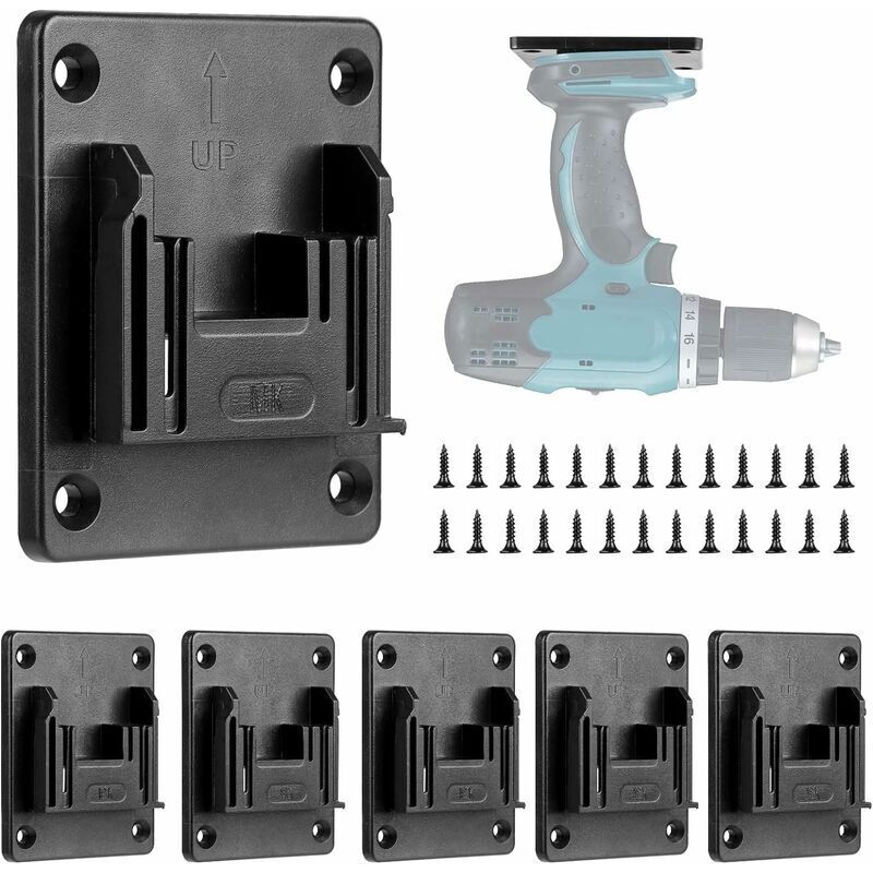 Wandhalterung Für Elektrowerkzeuge – 6 Stück Kompatibel Mit Makita 18v Und Bosch 18v – Abs-kunststoff – Einfache Installation Mit Enthaltenen Schrauben