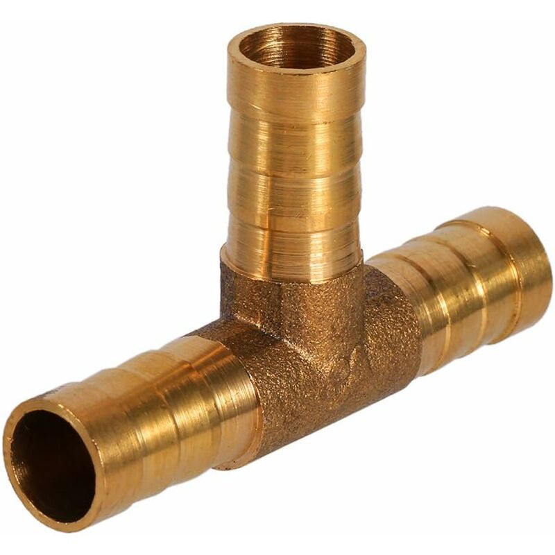3-wege-messing-t-stück 10mm - Für Kraftstoff-/druckgasschläuche - Hohe Dichtigkeit - Korrosionsbeständig