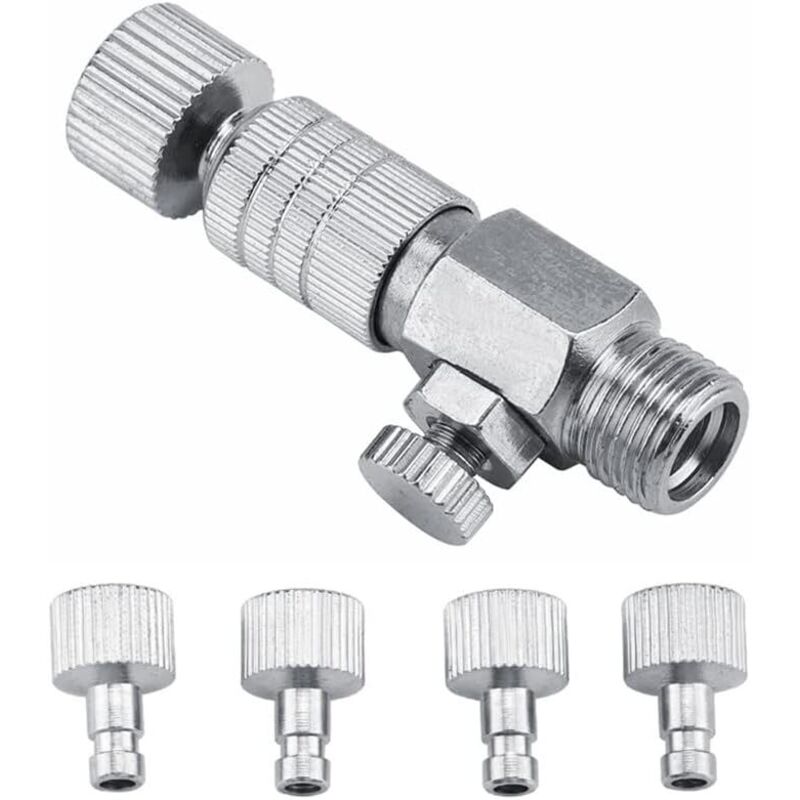 Metall-trennkupplung Für Airbrush, 4 Stück 1/8" Male-female-kupplungen Zum Anschluss Eines Airbrush-kompressors