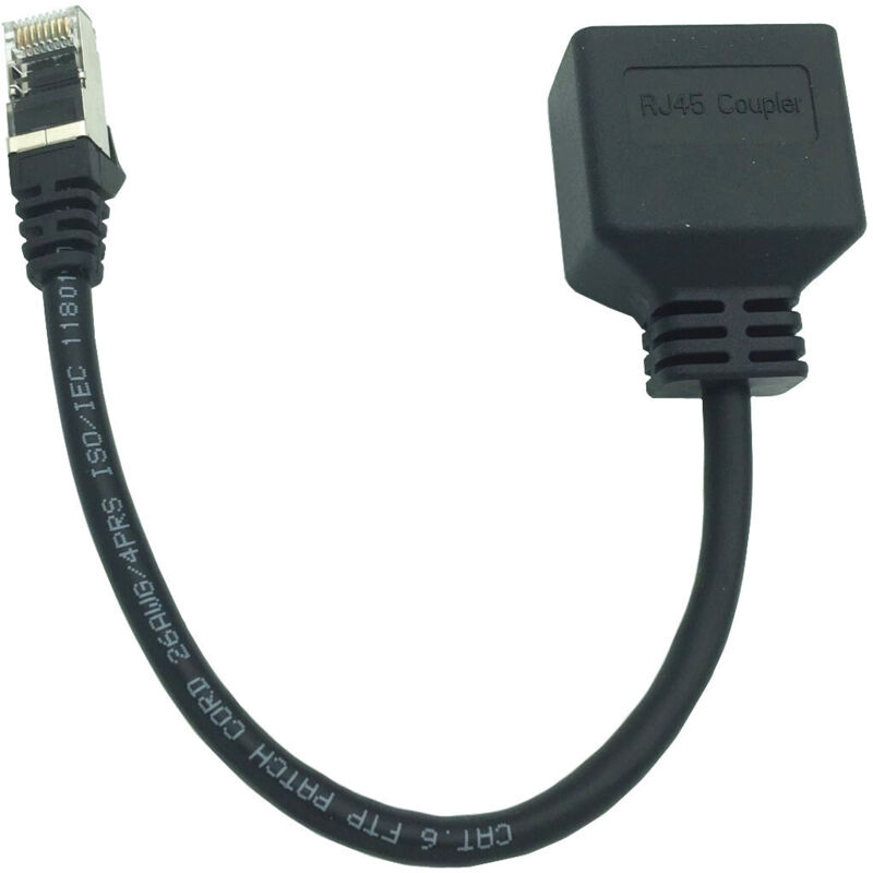 Rj45-verteileradapter, Ethernet-rj45-netzwerkadapter Von 1 Auf 2 Ports, Netzwerk-kabelverteileradapter Für Büro Und Zuhause