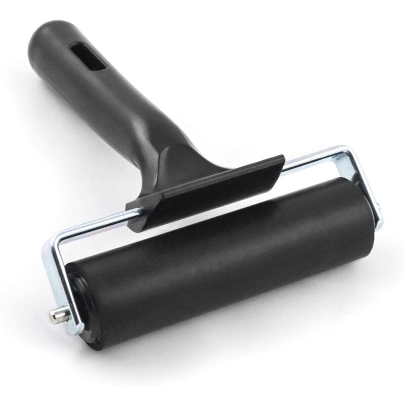 Farbwalze, Gummi-brayer-walze Für Druck, Tapeten, Linoldruckfarbe, 10 Cm