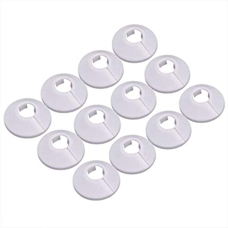 12er-pack Weiße Rohrverkleidungen Für 15-mm-rohre – Einfache Installation Ohne Werkzeug – Pp-kunststoffmaterial – Dekorativ Für Heizkörper