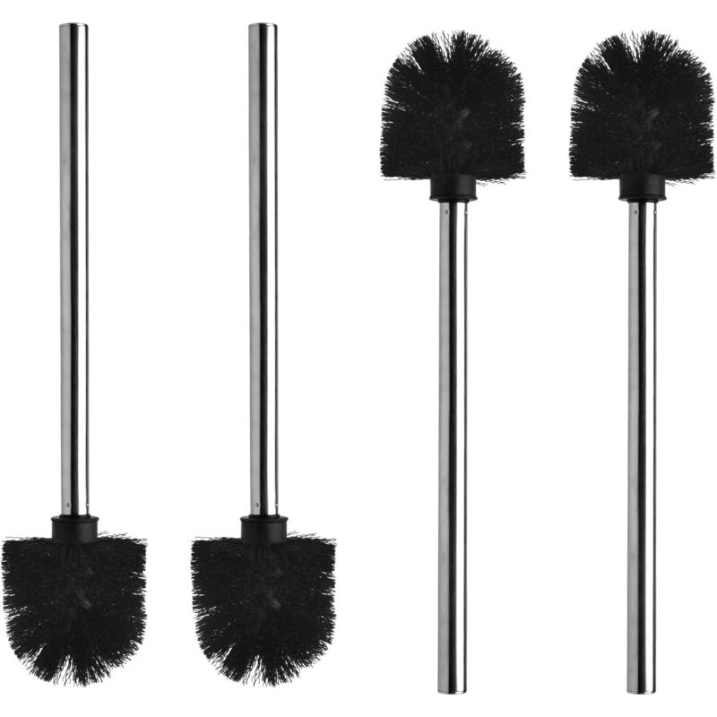 Set Von 4 Wc-bürsten, Wc-bürste Mit 7,5 Cm Durchmesser, Wc-bürste Mit Edelstahlgriff, Elegante Und Hochwertige Wc-bürste Im Design