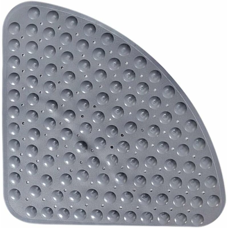 Sector Eckduschmatte Aus Gummi, Rutschfeste Badematte Mit Antibakterieller Wirkung Und Saugnäpfen Für Dusche Oder Badewanne, Rutschfeste Badematte, 54x54 Cm