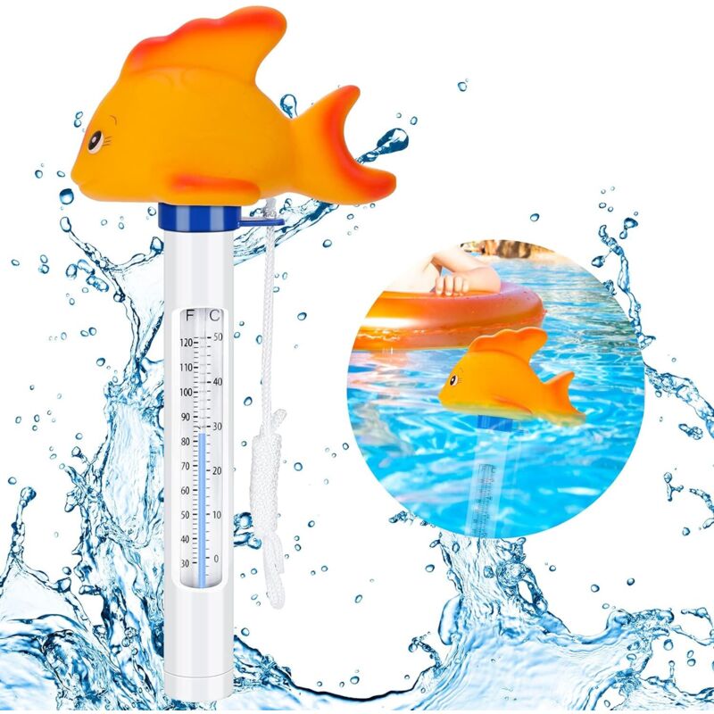 Schwimmbad-thermometer, Niedliches Cartoon-thermometer Für Whirlpool, Jacuzzi Und Fischteich (goldfische)
