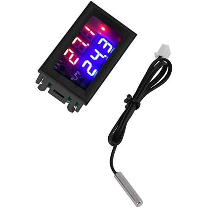 Digitaler Thermostat Dc 12v, Vielseitiger Digitaler Temperaturregler Mit Sensor, Temperaturmessbereich: Von -50℃ Bis 110℃