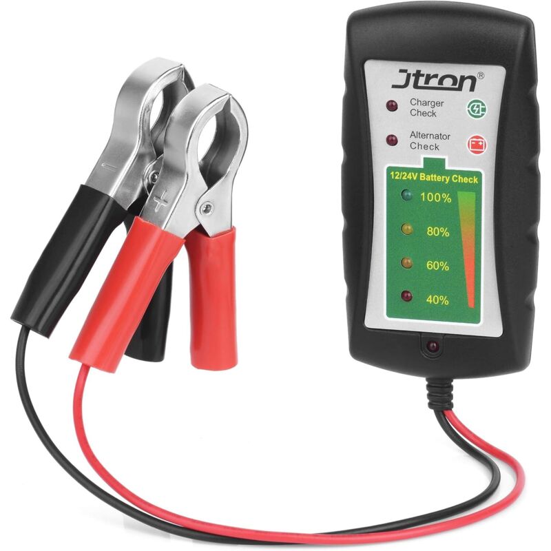 Batterietester Für 12/24 V Dc Mit Led, Autolichtmaschine Für Auto, Motorrad, Lkw, Batterie