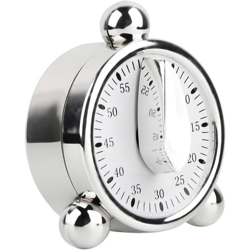 60-minuten-handaufzug-timer, Professioneller Küchentimer Mit Akustischem Alarm, Keine Batterien Erforderlich, 100 % Mechanisch, Einstellbar Von 1 Bis 60 Minuten, Für Zuhause Und Schule.