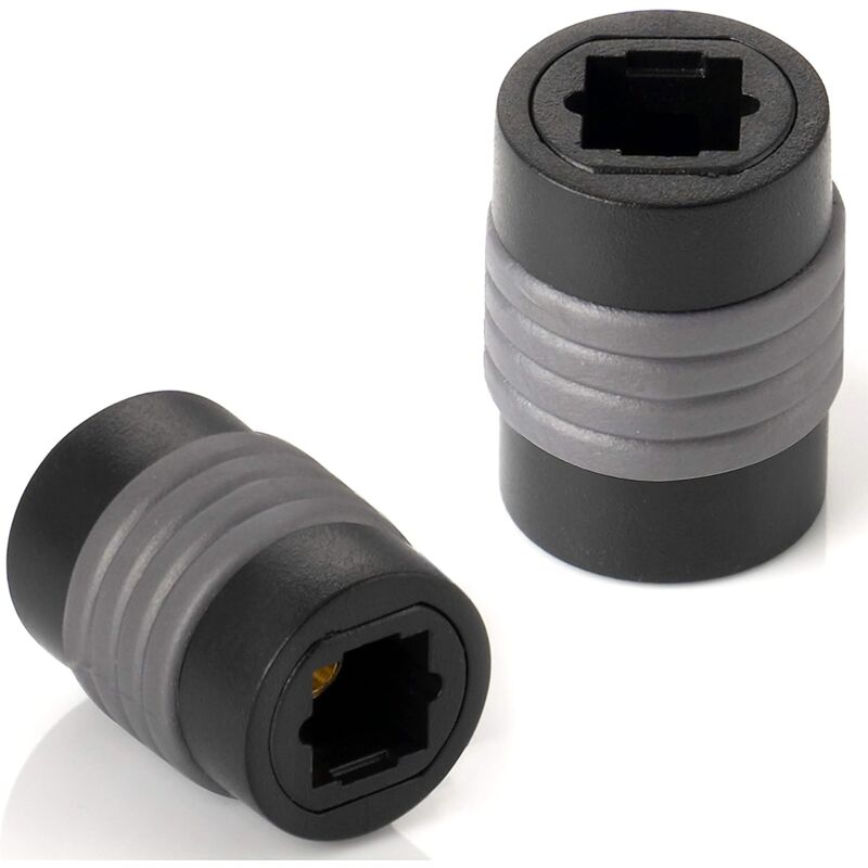 2x Toslink-adapter (toslink-buchse Auf Buchse), Verlängerung Für Digitales Optisches Toslink-audiokabel (tos-kabel), S/pdif-kabel