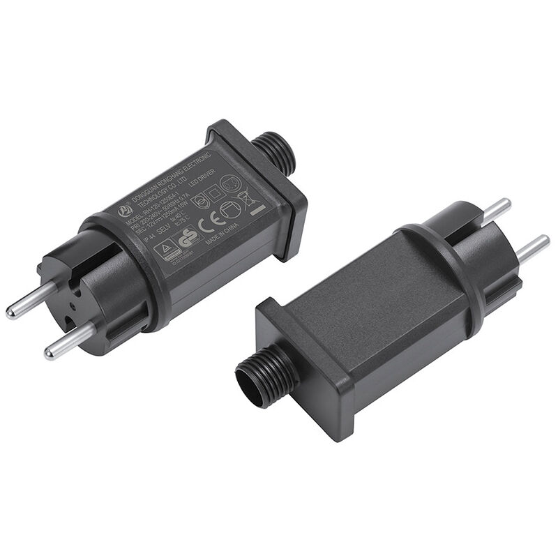 Led-transformator 12v 15w – Wasserdicht Ip44 Für Innen- Und Außenbeleuchtung – Stromstärke 2500ma – Kompatibel Mit Lichterketten