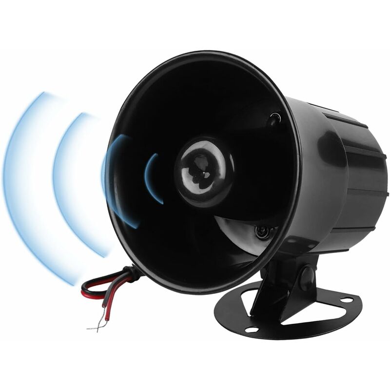 120 Db Dc 12v Alarmsirenen-lautsprecher, Akustisches Warnsignal, Verdrahteter Alarmsirenen-lautsprecher, Sicherheitshupe Für Innen- Und Außenbereich