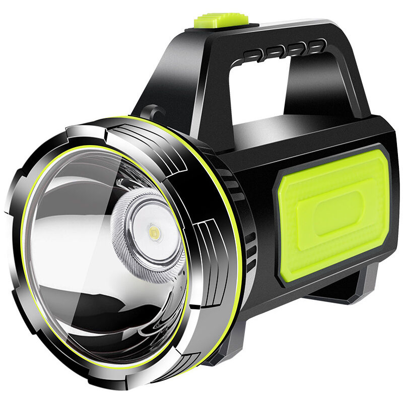 Wiederaufladbare Led-taschenlampe, Extrem Hell – 13500 Lumen, Wasserdicht, Mit Seitenlicht Für Camping Und Notfälle