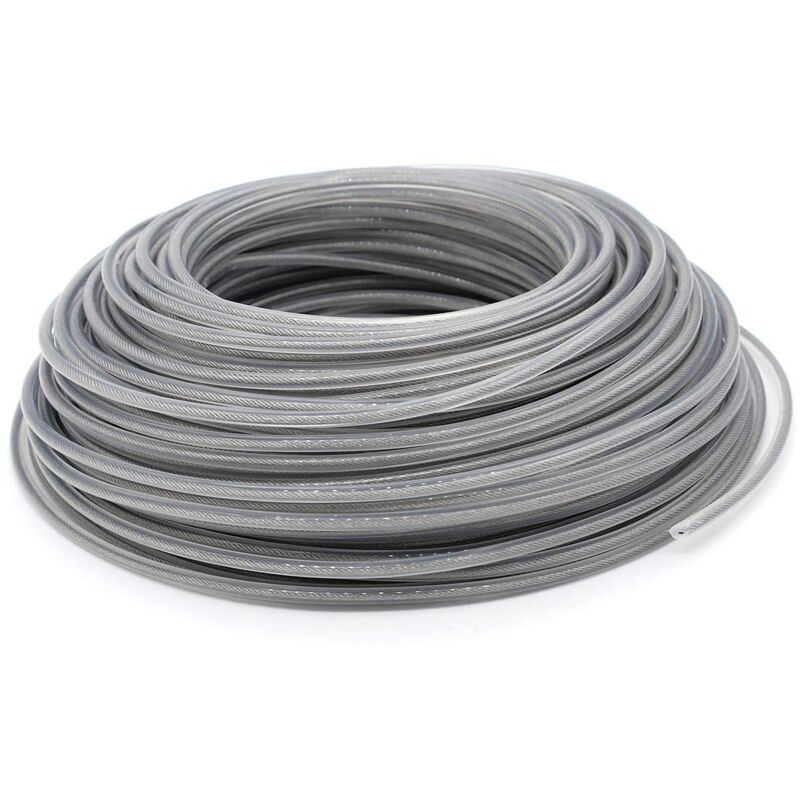 Faden Für Freischneider 3,0 Mm – Länge 70 M – Nylon Und Stahldraht – Kompatibel Mit Schneidköpfen Für 2/4 Linien