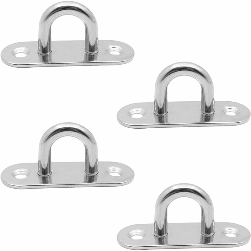 Edelstahl-ösenplatte, Edelstahl-pontet-haken, Ösenplatte Für Ösenplatten, Edelstahl-ösenplatte, Für Befestigungszubehör Von Sonnenschirmen, 4 Stück