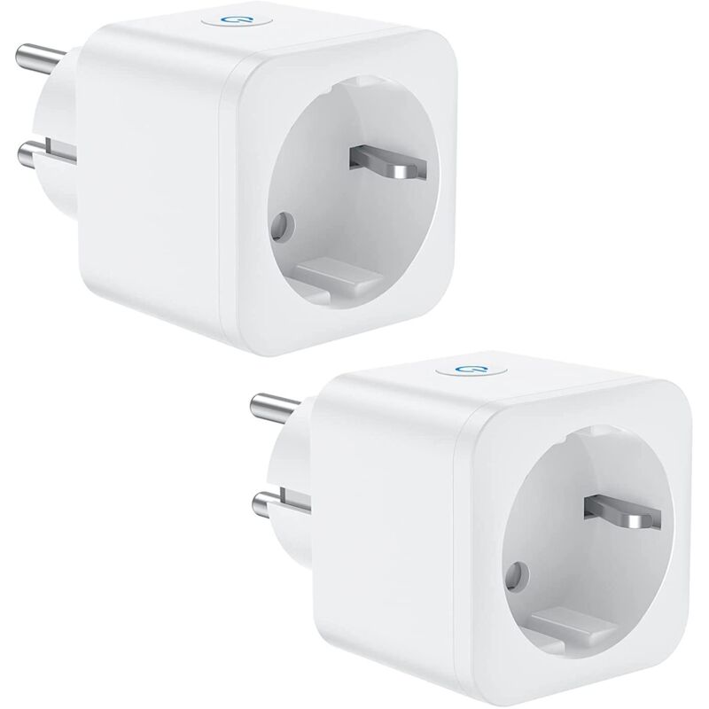 Intelligente Wifi-steckdose, 16a 3300w, Kompatibel Mit Alexa Und Google Home, Mit Sprachsteuerung Und Fernbedienung, Steckdose Mit Timer (2er-pack)