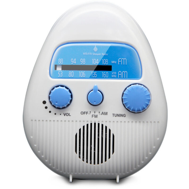 Duschradio, Tragbares Am/fm-duschradio, Wasserdichtes Hängendes Duschradio, Einstellbare Lautstärke, Batteriebetriebenes Duschradio Für Bad, Küche Und Außenbereich