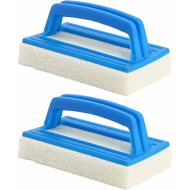 2 Stück Wasserlinienreiniger Für Pool, Bürste Und Schwamm, Multifunktionaler Reiniger Für Poolauskleidung Zur Reinigung Von Pool, Spa, Becken Und Wänden (14,5 X 8,5 Cm)