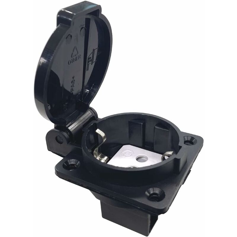 Europäischer Wasserdichter Stecker Ip44 Für Steckdose Typ E/f, 16 A, Industrieller Deutscher/französischer Staubdichter Stecker Mit Abdeckung Für Wechselrichter, Auto-klimaanlage, Elektrische Geräte
