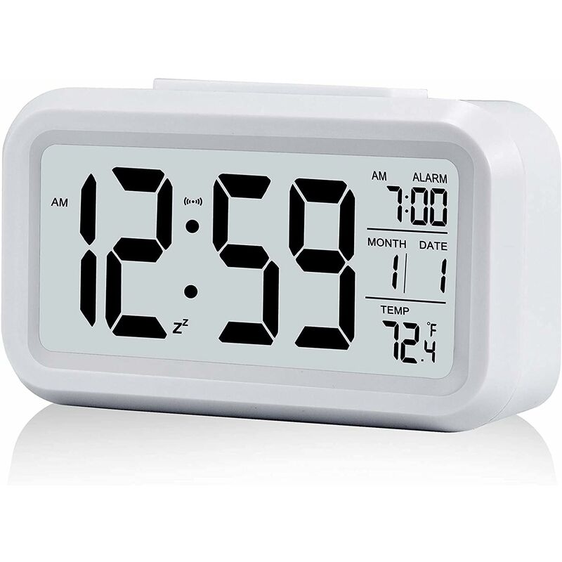 Leuchtender Wecker Für Kinder – Hochauflösendes Led-display – Batteriebetrieb – Anzeige Von Temperatur Und Kalender – Schlummerfunktion