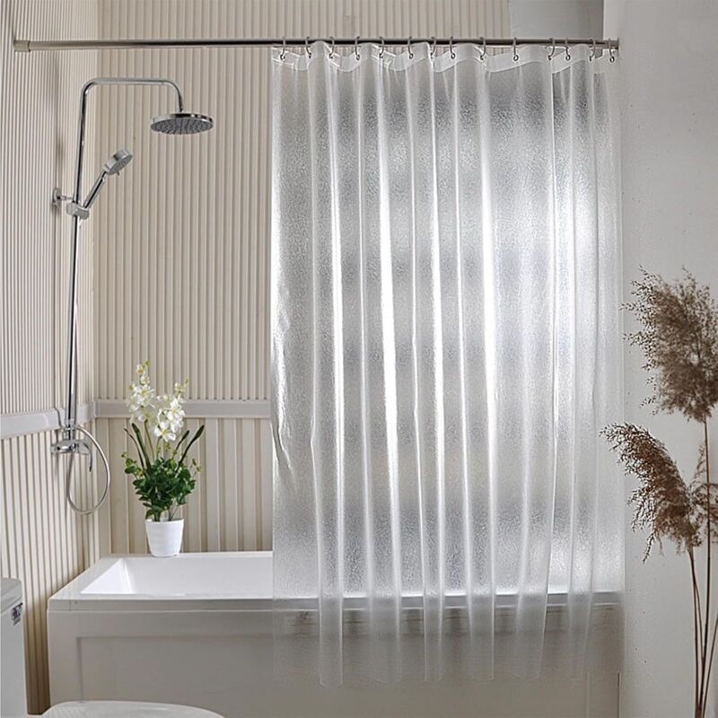 Schimmelresistenter Duschvorhang, Badezimmer-duschvorhang, Wasserdichter Duschvorhang, Badewannenvorhang, Schnell Trocknender Duschvorhang Für Duschen Und Badewannen, 180 X 200 Cm, Mit 12 Haken