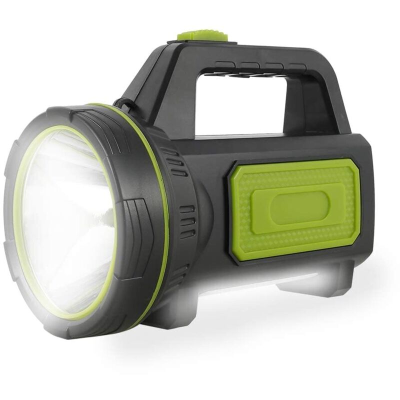 Ultra-helle, Über Usb Wiederaufladbare Led-taschenlampe Mit Seitenlicht, Wasserdichte Hochleistungs-taschenlampe Für Notfälle, Wandern, Camping Und Jagd (npterbl)