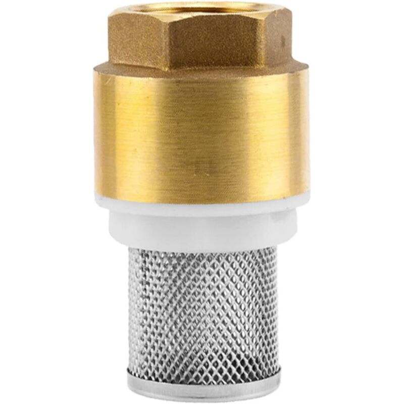 Valvola Di Fondo In Ottone: Valvola Di Ritegno, 32 Mm (g 1 Pollice) - Filettatura Per Il Collegamento Alle Pompe, Inclusi Cestello Di Aspirazione, Cono Della Valvola E Guarnizione Di Tenuta.