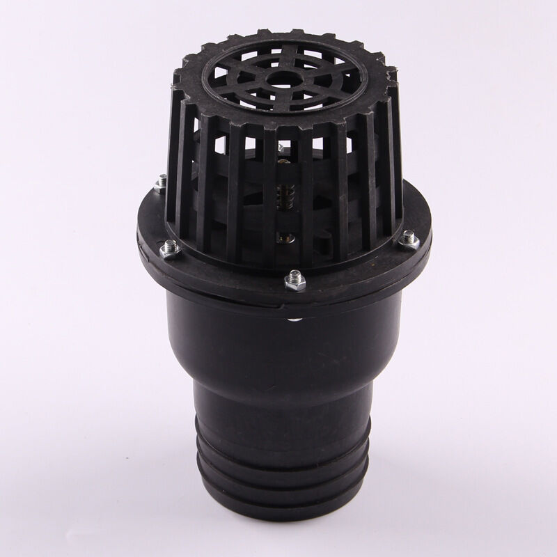 Bodenventil Für Wasserpumpe, Schwarzes Flaches Rückschlagventil Mit Niedrigem Druck, Für Fluidmaschine (3 Zoll)