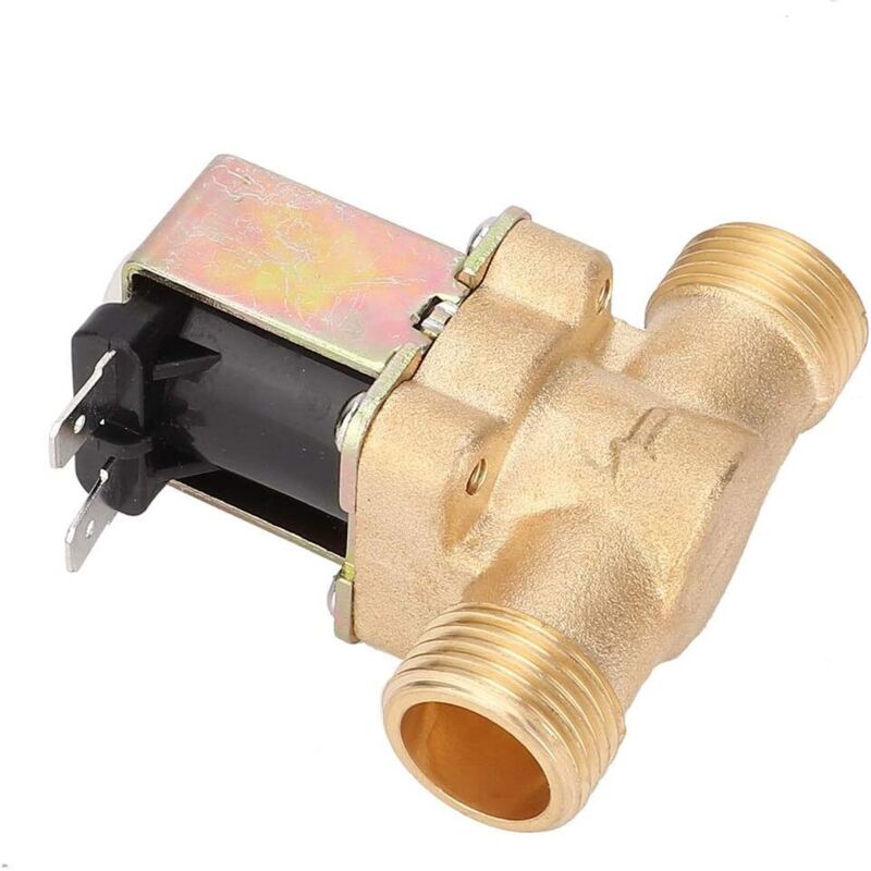 Magnetventil - Dc12v G1/2" Normalerweise Offen Aus Messing, Wassereinlass-magnetventil, Schalter