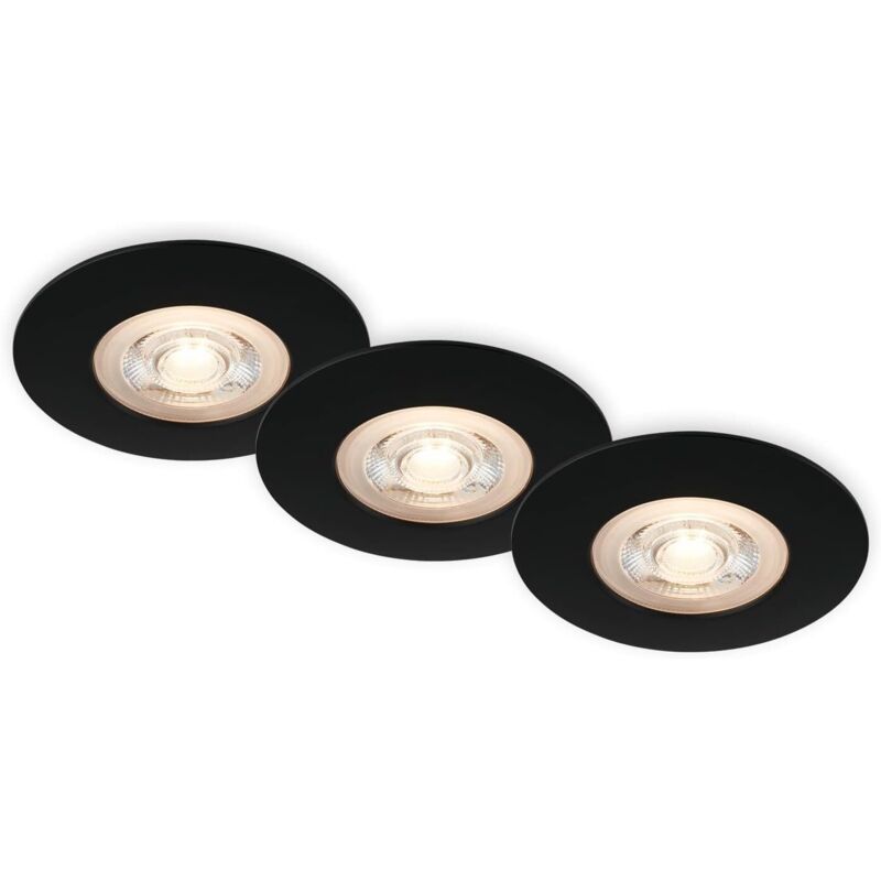 3er-set Einbaustrahler Für Badezimmer Ip65 – Ultradünn 90x25 Mm – Warmweißes Licht 3000k – 5w 480 Lumen – Für Feuchträume Geeignet