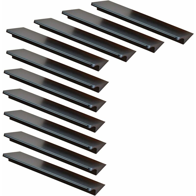 10x Türgriffe Für Küche, Schrank, Schublade, Möbel, Lochabstand 64 Mm, Aluminium, Mit Schrauben