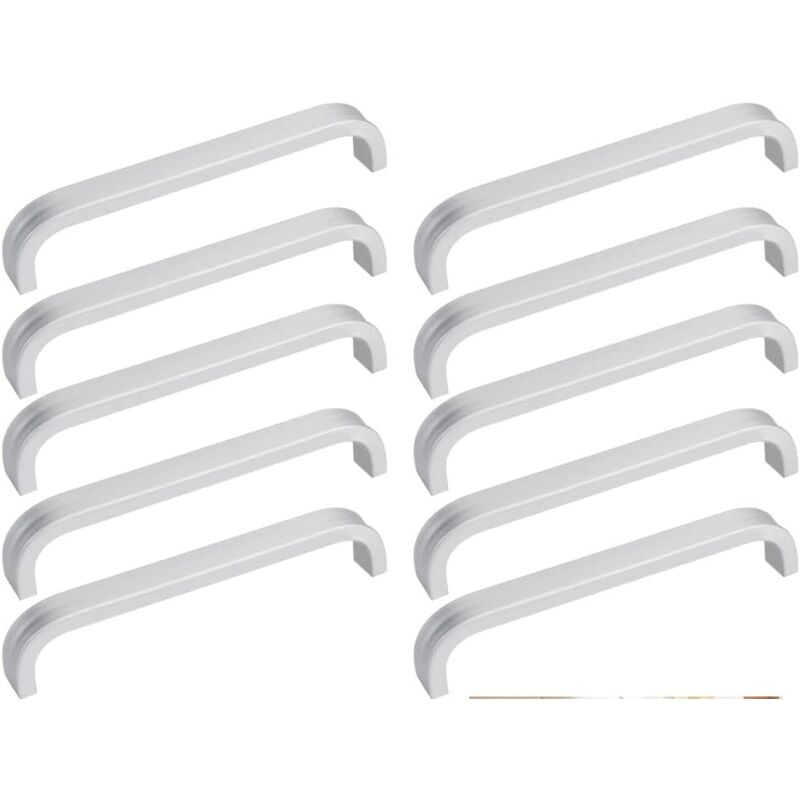 10 Stück Möbelgriffe Türgriff Küche Universal Schubladengriff Aus Aluminium Türstab Für Außentüren Mit 20 Schrauben Für Küche Schrank Tür Schrank